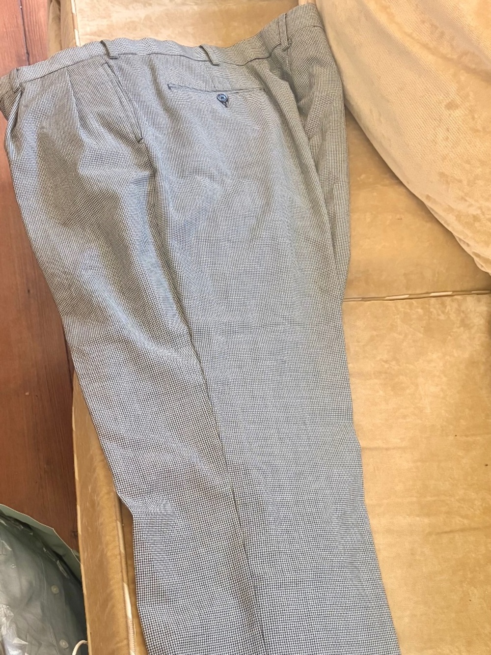 Men’s Slacks - black/white tweed
